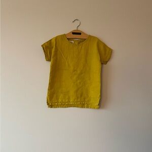 MATONA KIDS LINEN MUSTARD TEE 5-6